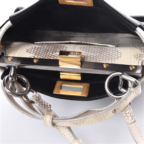 punchy bag bug fendi|fendi peekaboo snakeskin.